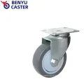 Medium-Duty 3/4/5Inch Top Plate TPR Trolley Caster Wheel